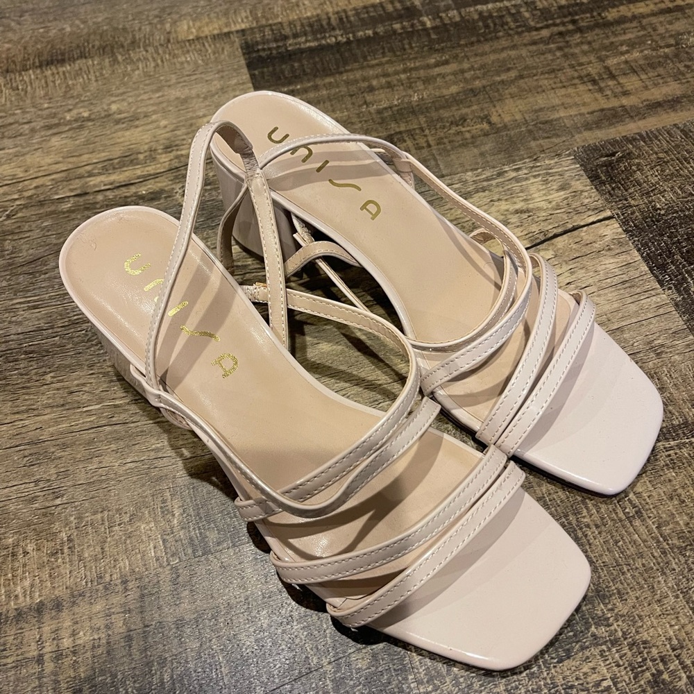 Nude Wedge Sandals